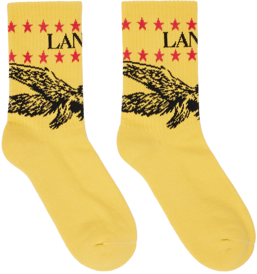 

Желтые носки Future Edition с логотипом Eagle Lanvin