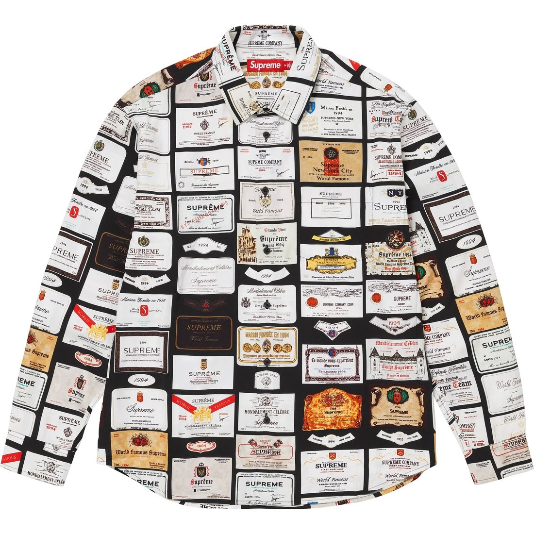 

Рубашка с надписью Supreme, синий/голубой