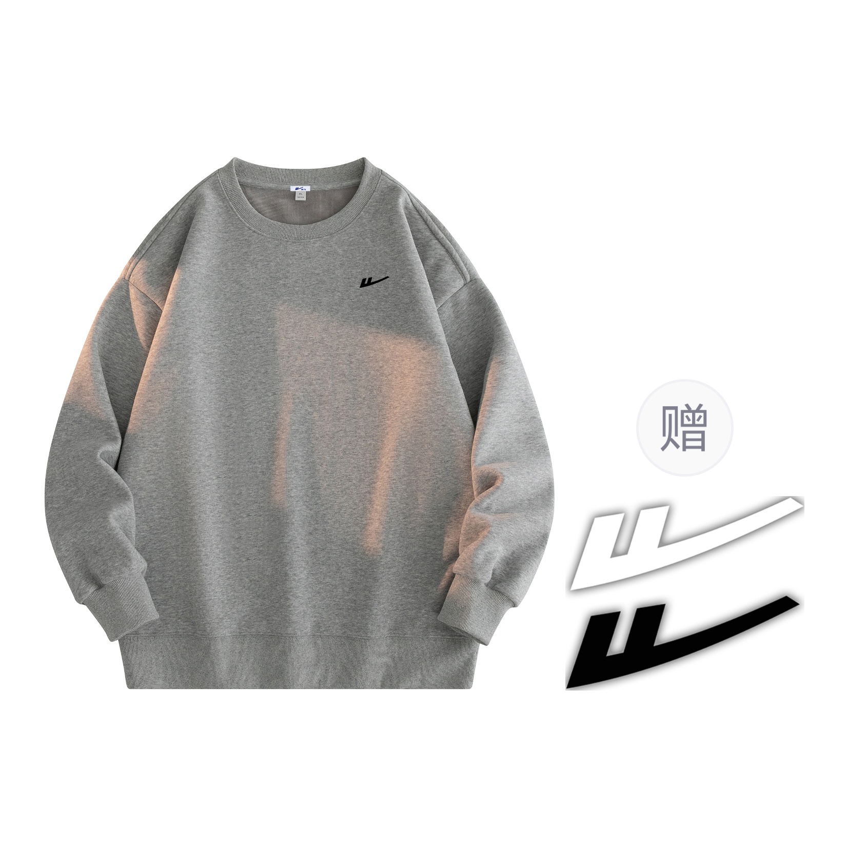 

Свитшот Huichao Riding The Wind Collection Unisex WARRIOR, светло-серый fleece-lined[with free merch]