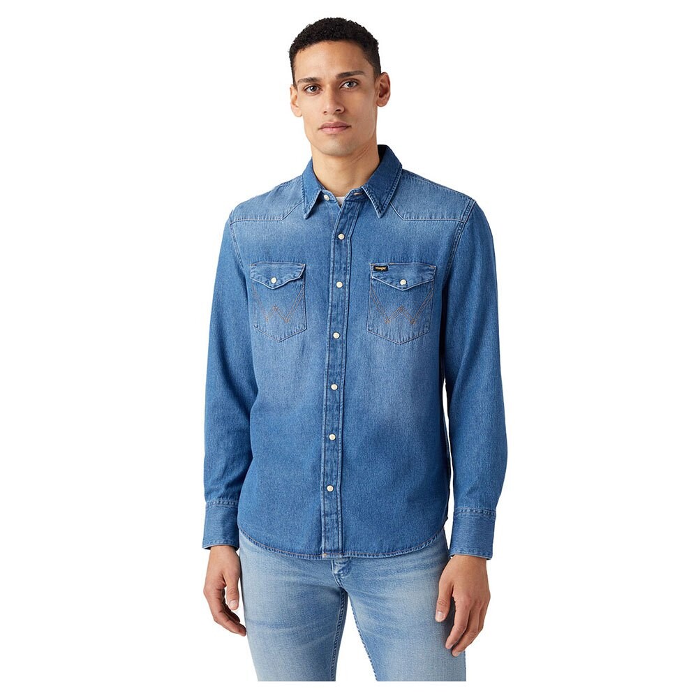 

Рубашка с длинным рукавом Wrangler 27MW, синий