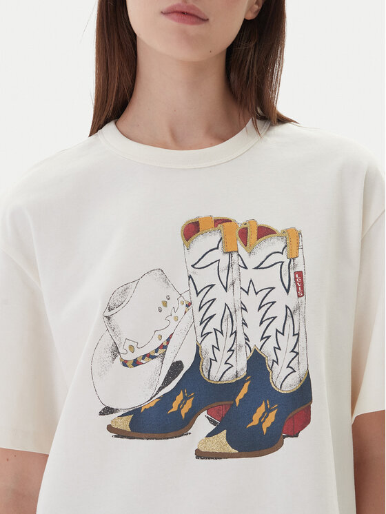 Футболка regular fit Graphic Tabor 001MX-0007 Levi'S, экрю — фото 4