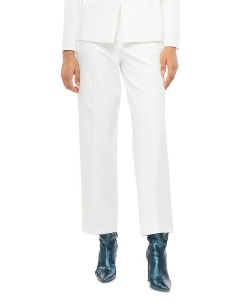 

Укороченные широкие брюки PINKO, цвет White