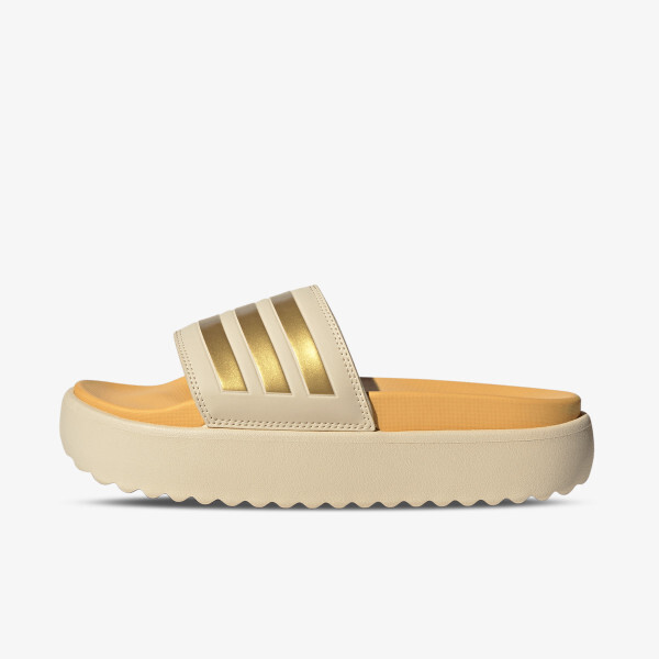 

Тапочки Adilette на платформе Adidas, золотой