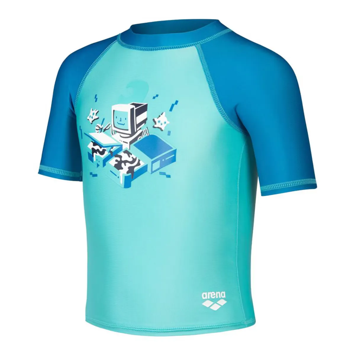 

Friends Kids Uv S/S S/Sand футболка для мальчиков Arena, синий