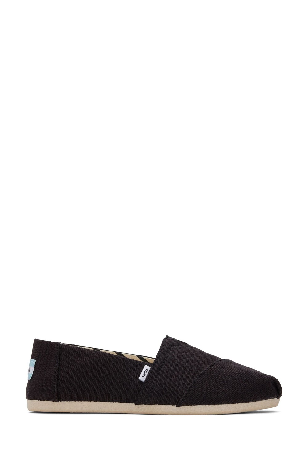 Веганская обувь Alpargata из хлопкового холста Toms, черный