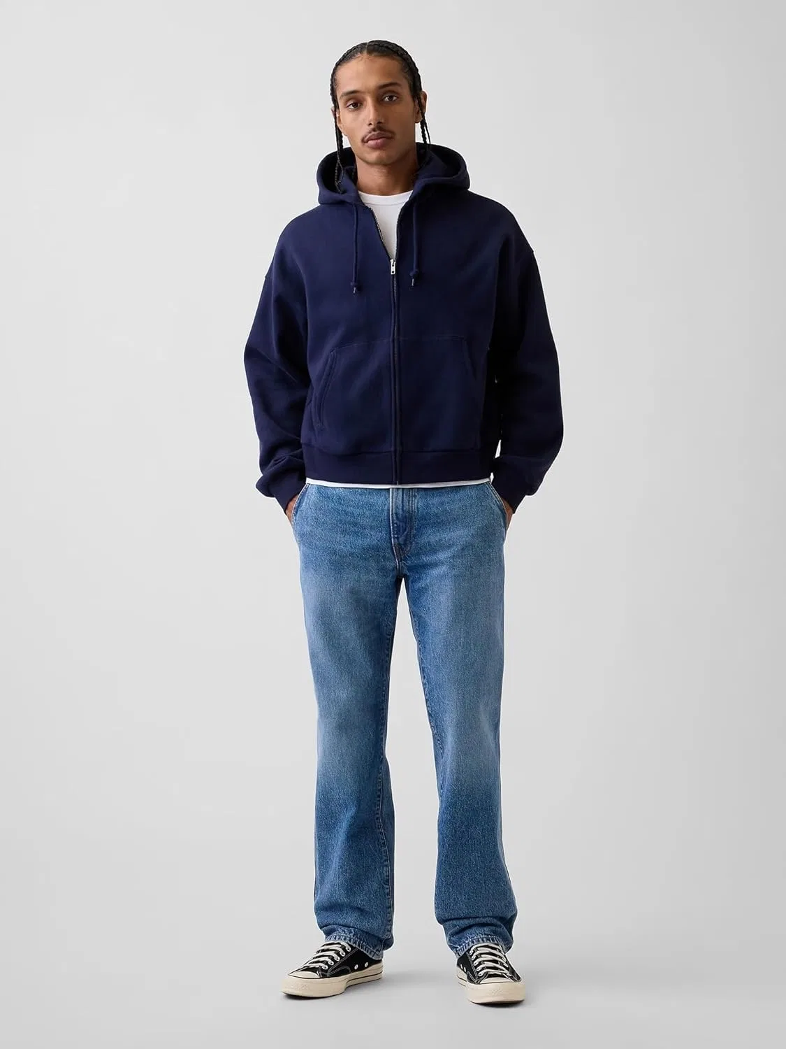 Джинсы Relaxed Straight Pocket, GAP, Medium Wash — фото 4