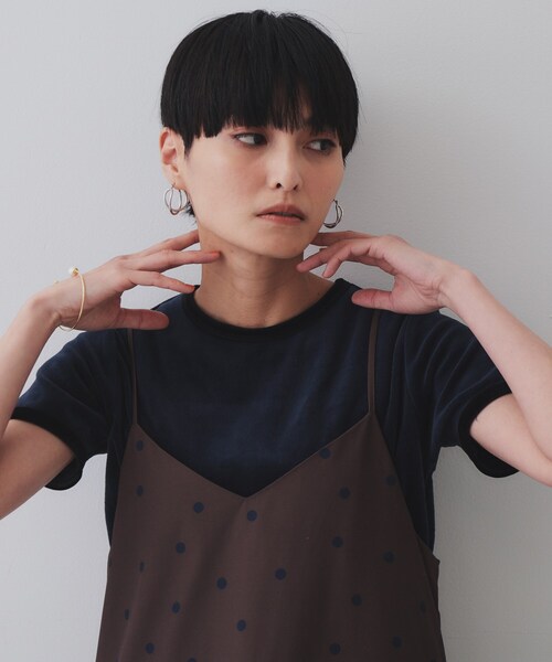 

Велюровая футболка OPAQUE.CLIP, темно-синий