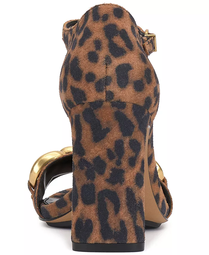 Женские босоножки Aurelia Chain на высоком каблуке Vince Camuto, коричневый — фото 3