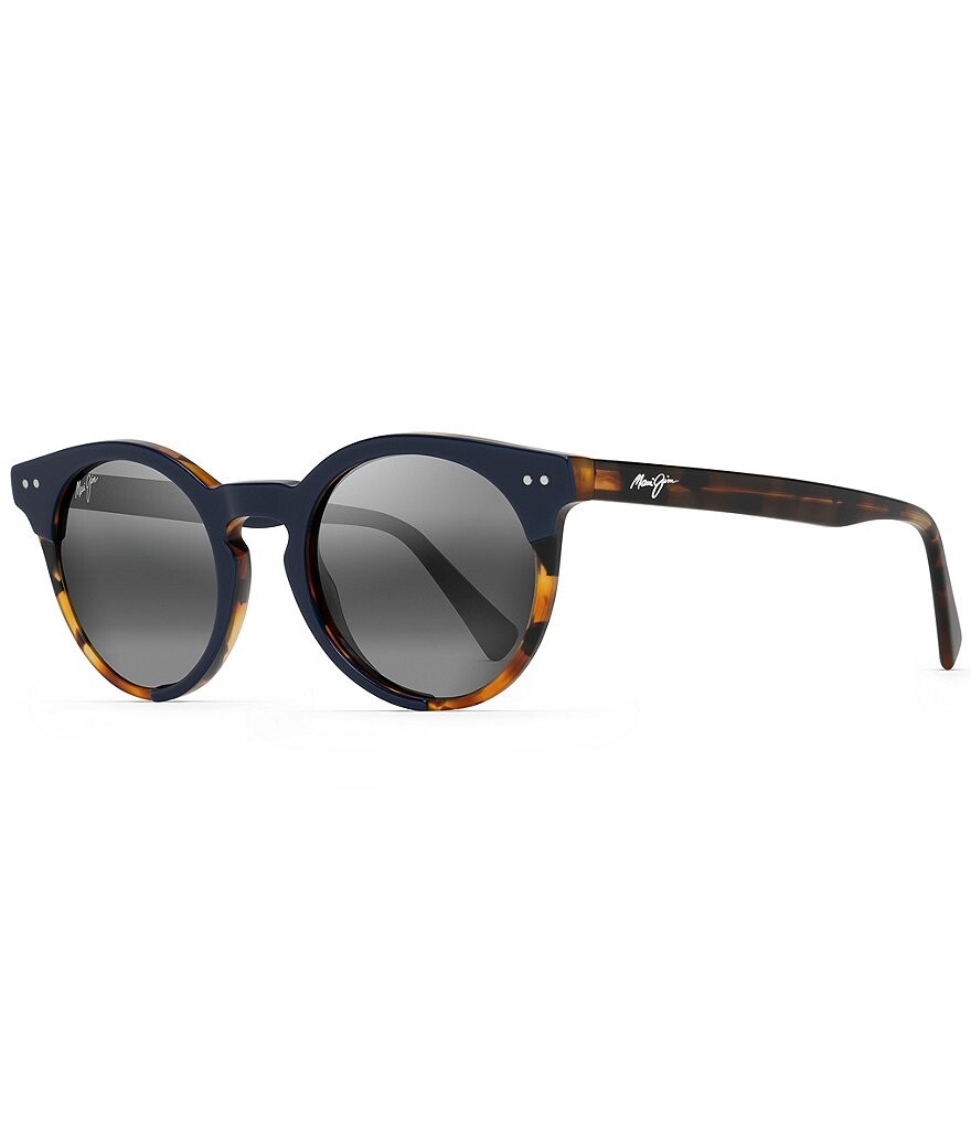 

Круглые солнцезащитные очки Maui Jim Upside Down Falls PolarizedPlus2 49 мм, синий