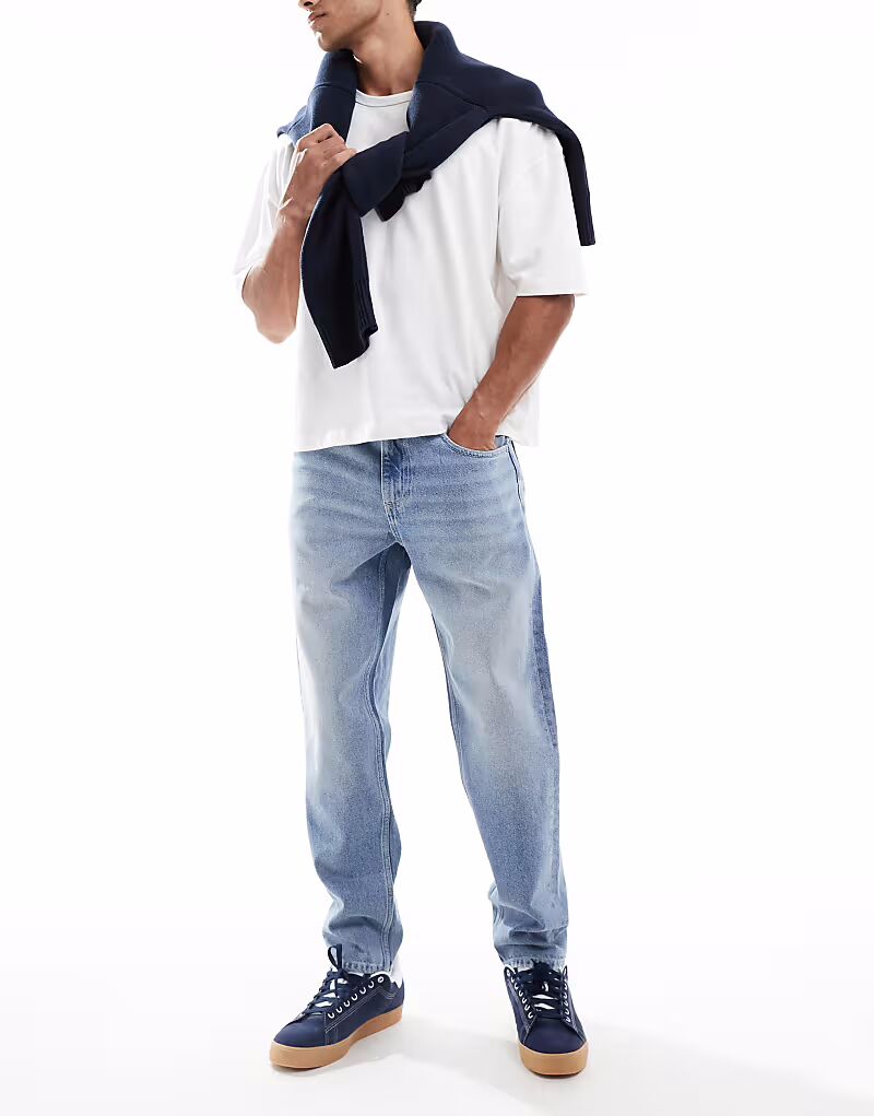 

Зауженные джинсы светло-голубого цвета Asos Design