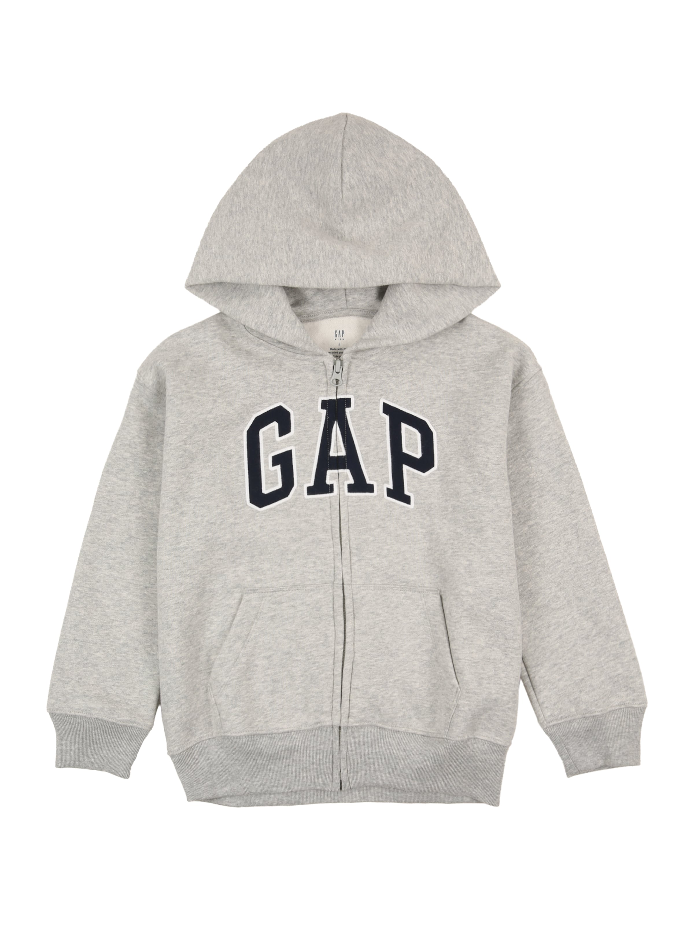 

GAP Худи на молнии в крапчатом сером цвете