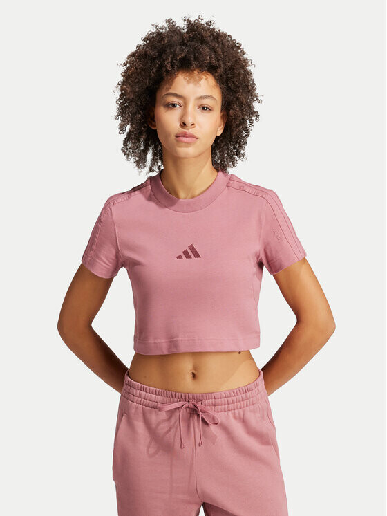

Футболка узкого кроя Adidas, розовый