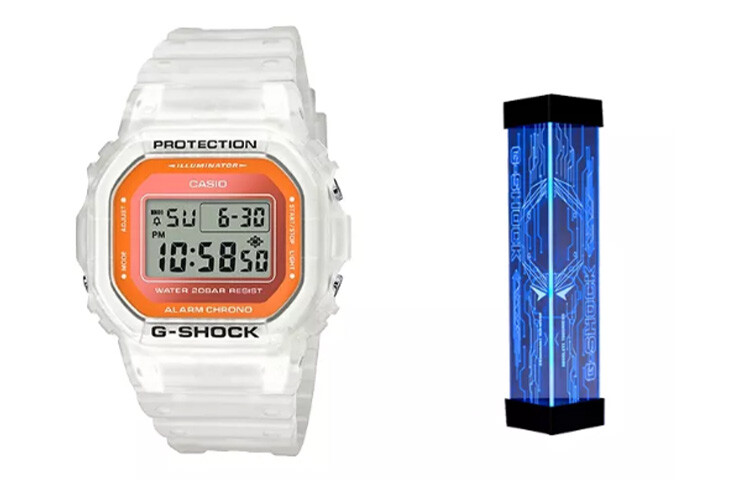 

Мужские часы CASIO G-SHOCK, Белый/Оранжевый