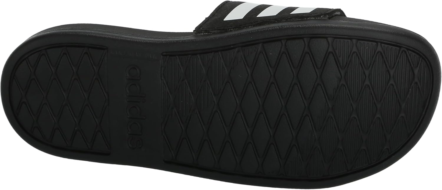 Детские сланцы adidas Adilette Comfort (унисекс), белый/черный — фото 4