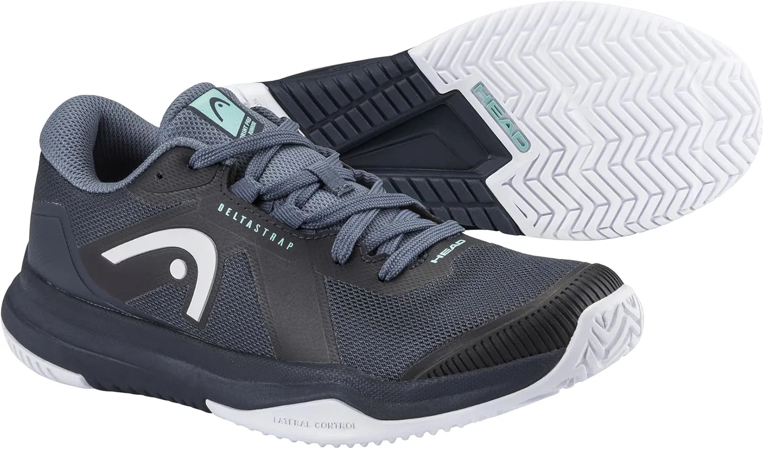 Кроссовки для тенниса HEAD Junior Sprint Pro 4.0, цвет Blueberry/Teal — фото 2