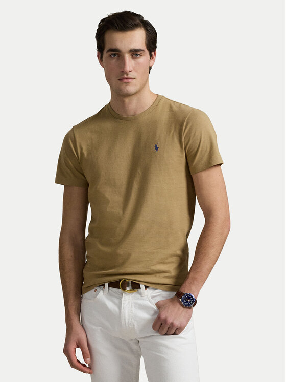 

Футболка облегающего кроя на заказ 710671438429 Polo Ralph Lauren, бежевый