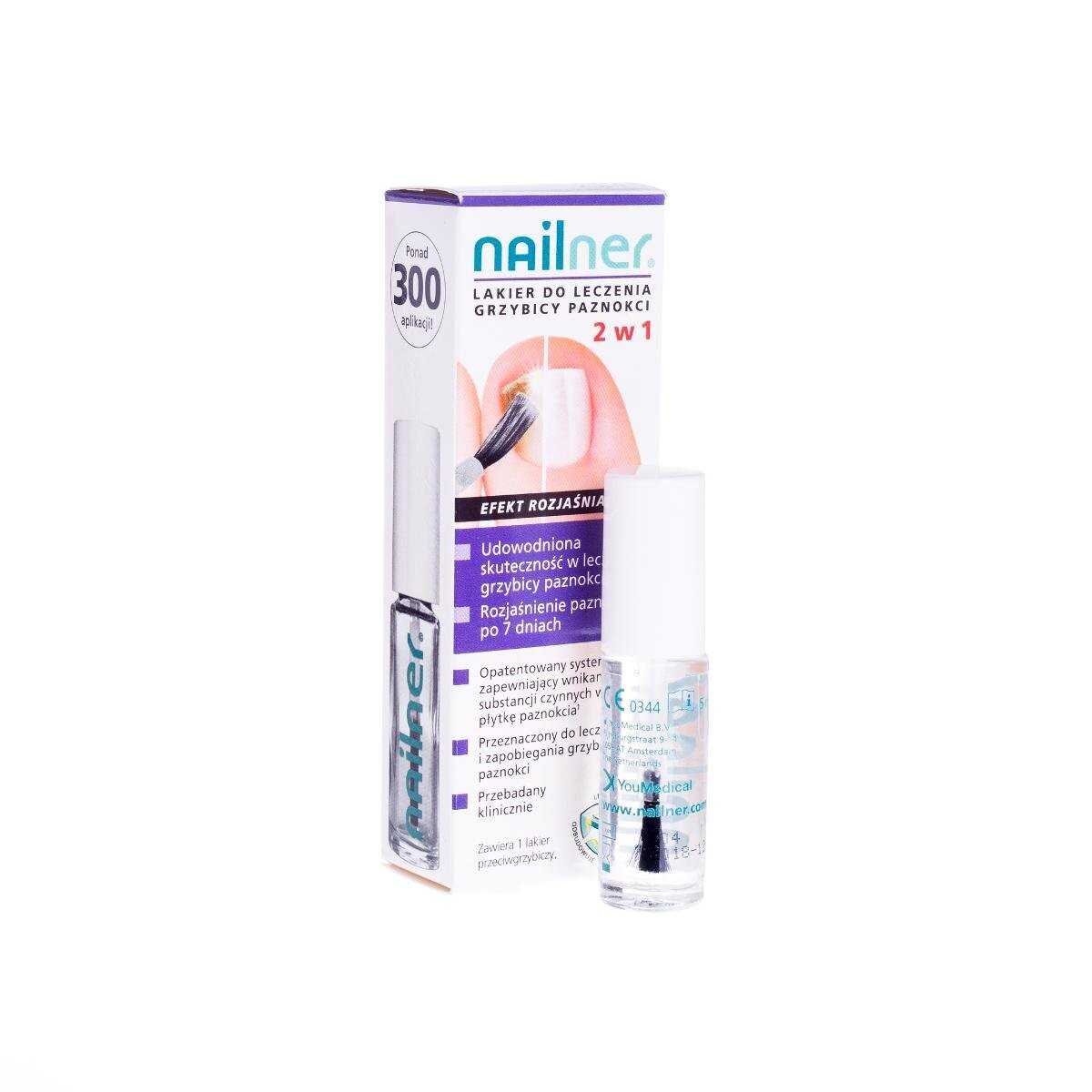 

Nailner, лак для лечения грибка ногтей 2в1, 5 мл Vitamed