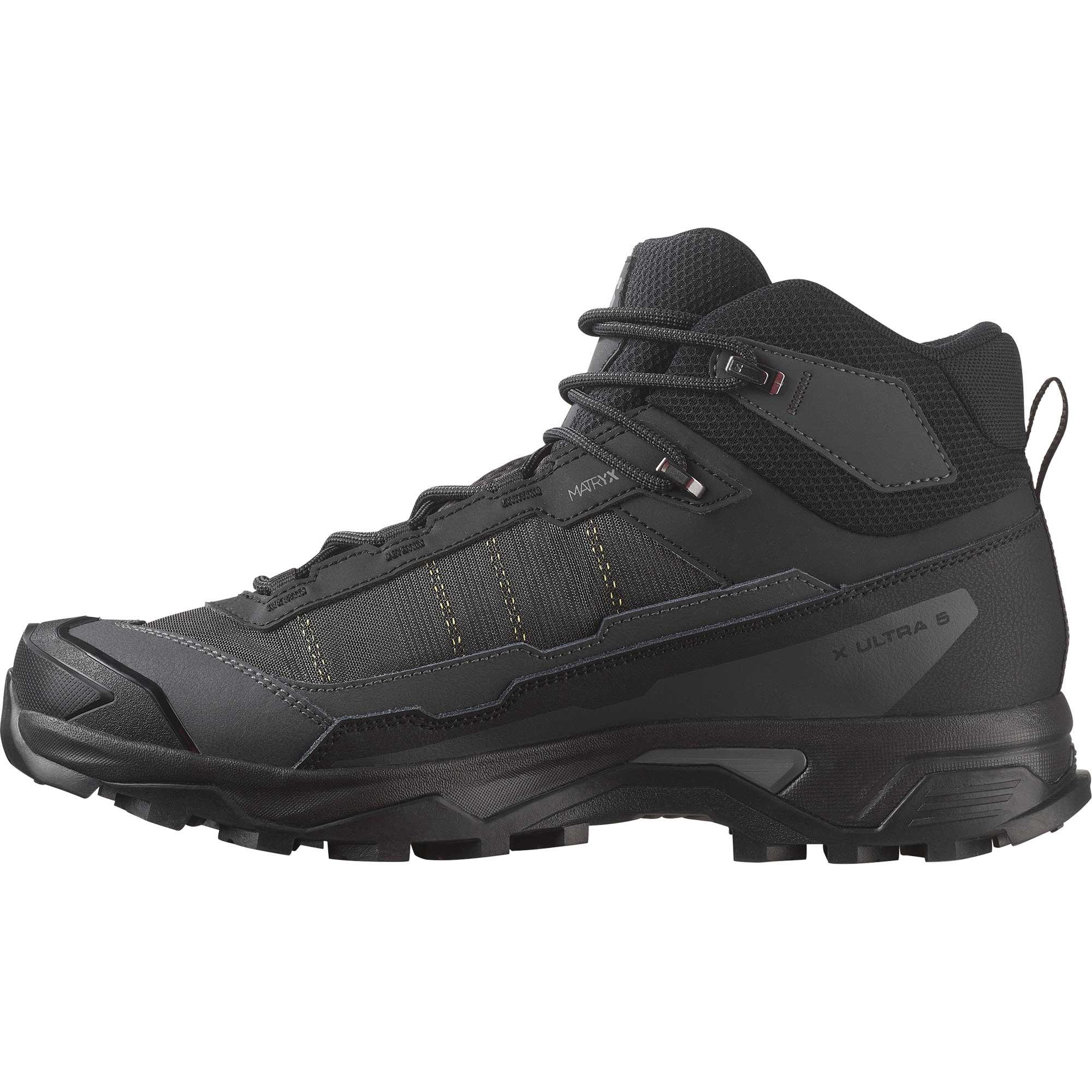 Мужские походные ботинки X Ultra 5 Mid GORE-TEX Salomon, Black/Asphalt/Castlerock — фото 2