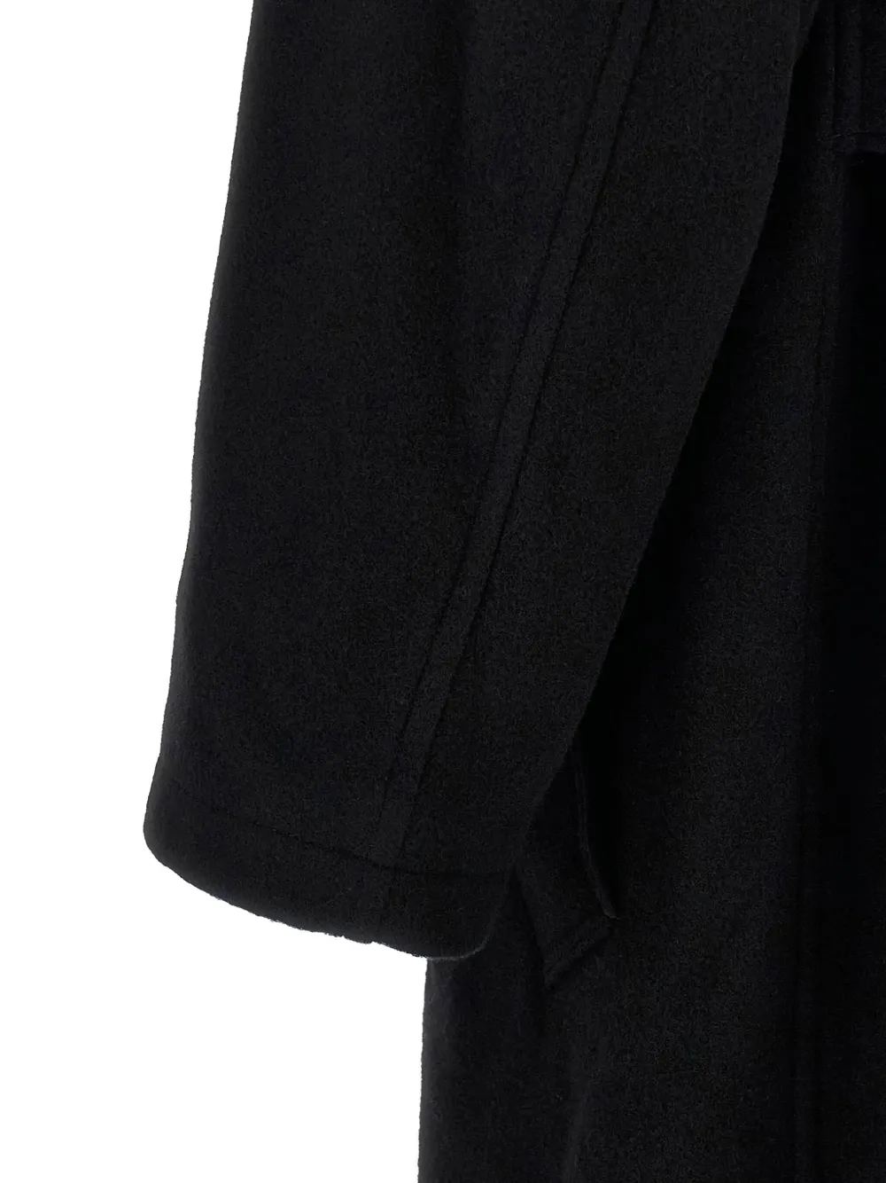Пальто на кнопках с капюшоном Yohji Yamamoto, черный — фото 3