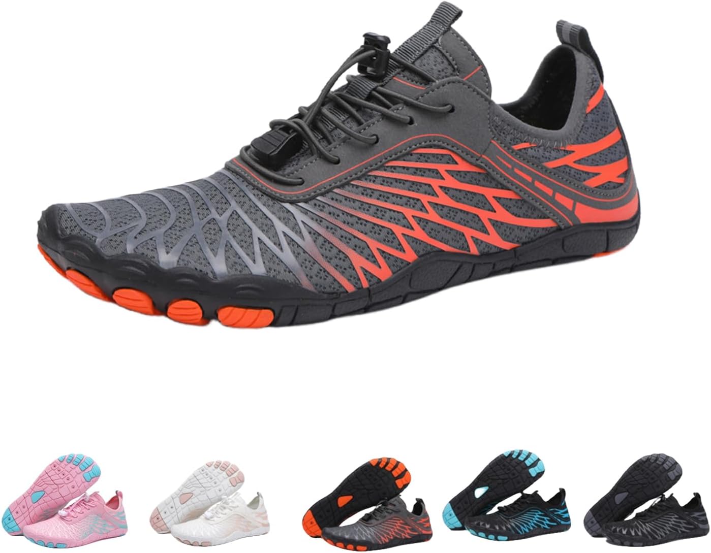 

Заземляющие кроссовки для женщин и мужчин при невропатии, слипоны, повседневные кроссовки, с широкой носочной частью, кроссовки Generic, оранжевый