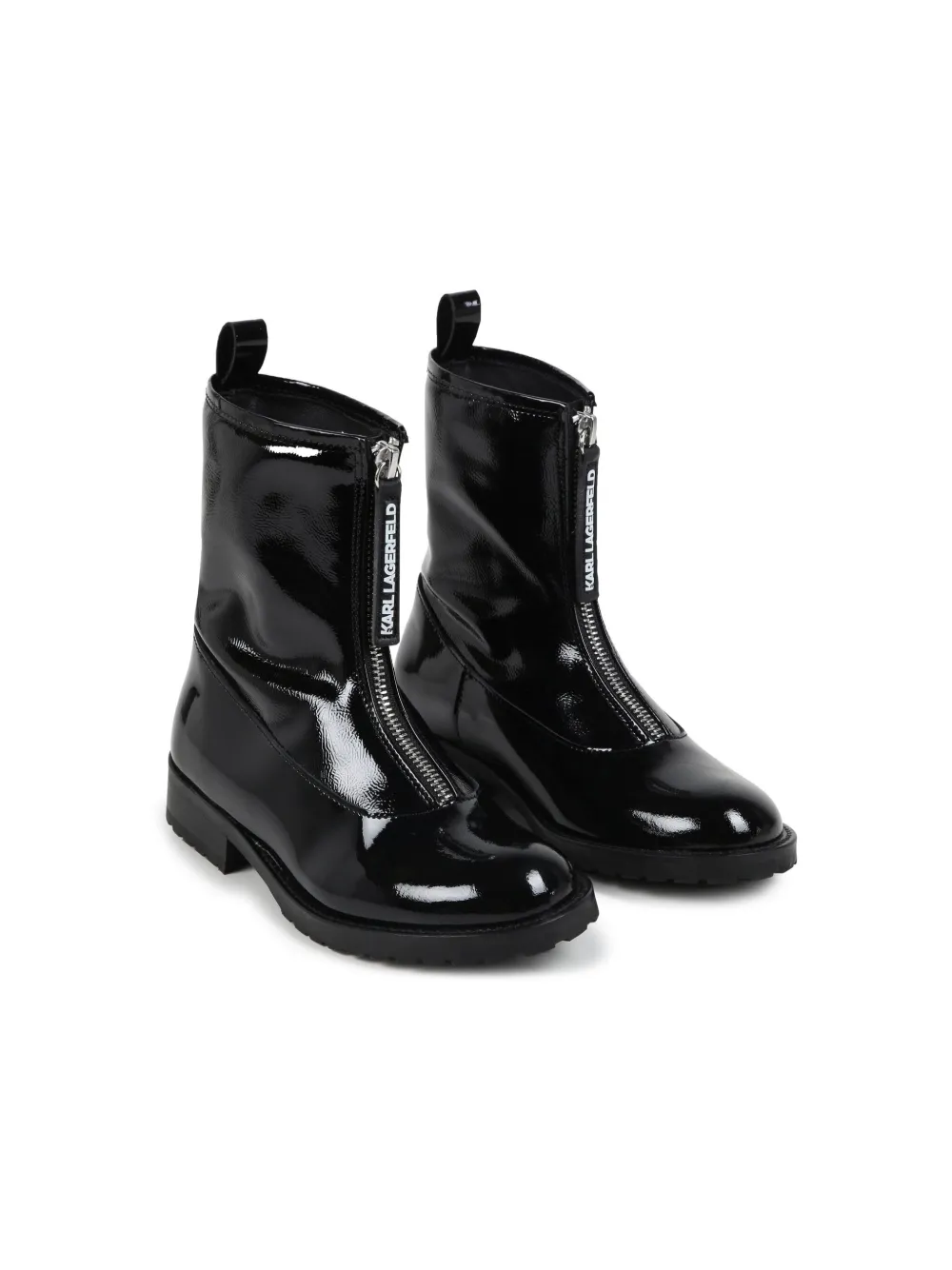 

Лакированные ботинки KARL LAGERFELD KIDS, черный
