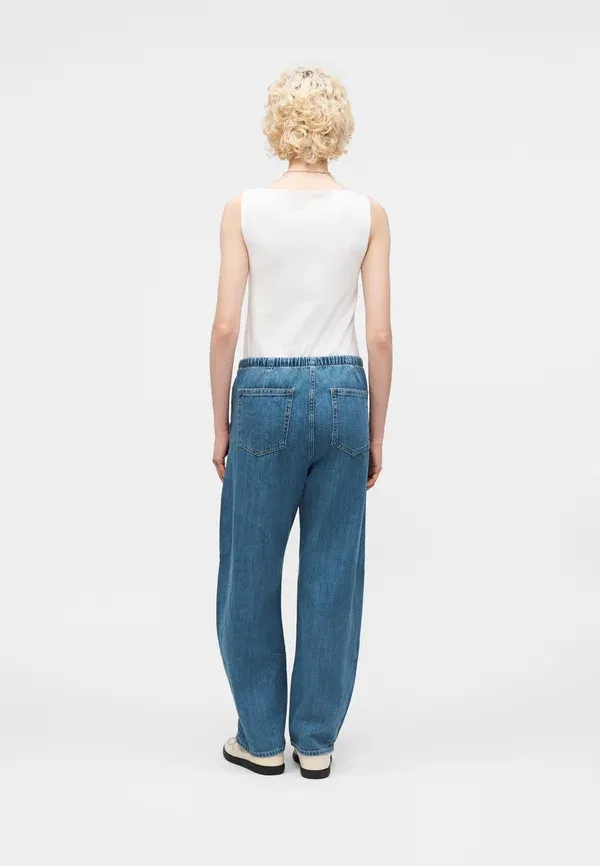 Джинсы Easy barrel relaxed fit Gap, medium indigo, средний индиго — фото 3