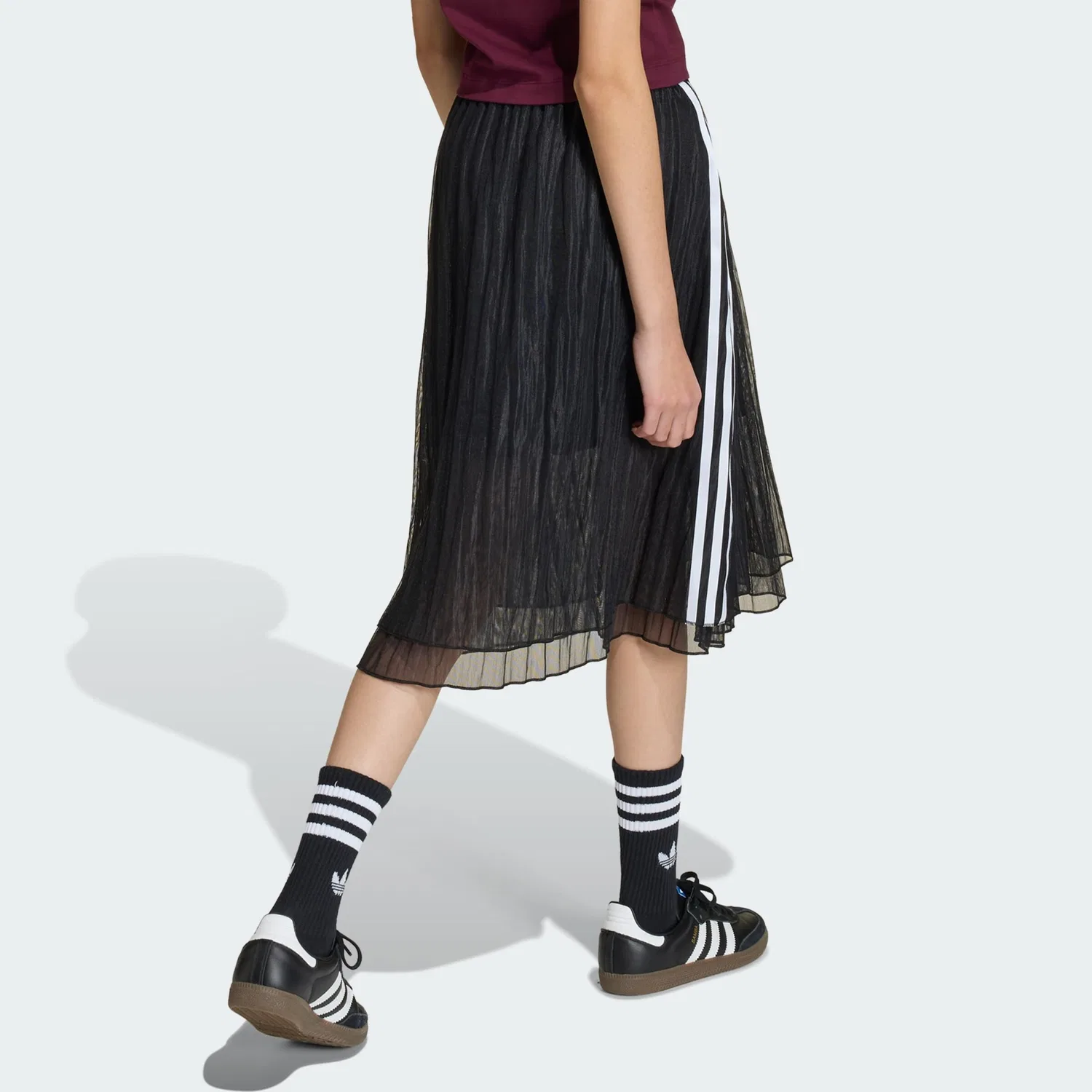 Юбка Adidas Originals черного цвета — фото 3