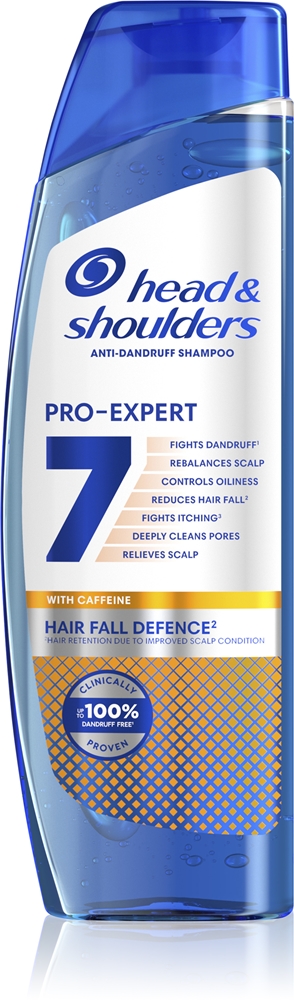 

Шампунь Pro-Expert 7 против выпадения волос, перхоти и выпадения волос с кофеином Head & Shoulders, 250 мл