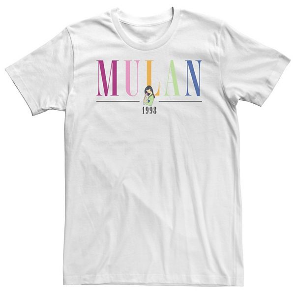 

Футболка Big & tall Mulan & Mushu 1998 pop text Disney