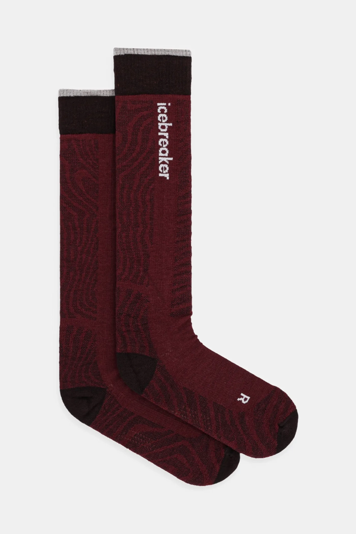 

Лыжные носки Merino Ski+ Light Icebreaker, гранатовый