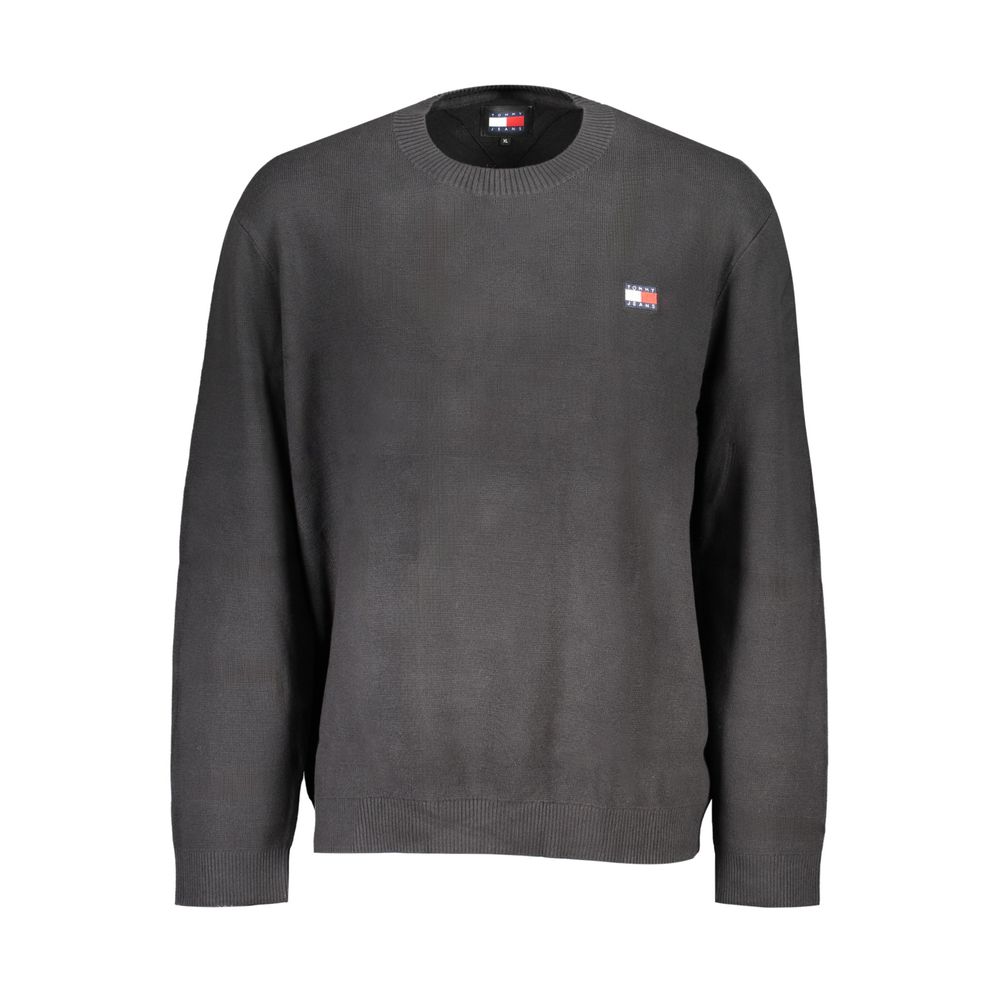 

Черный хлопковый свитер Tommy Hilfiger