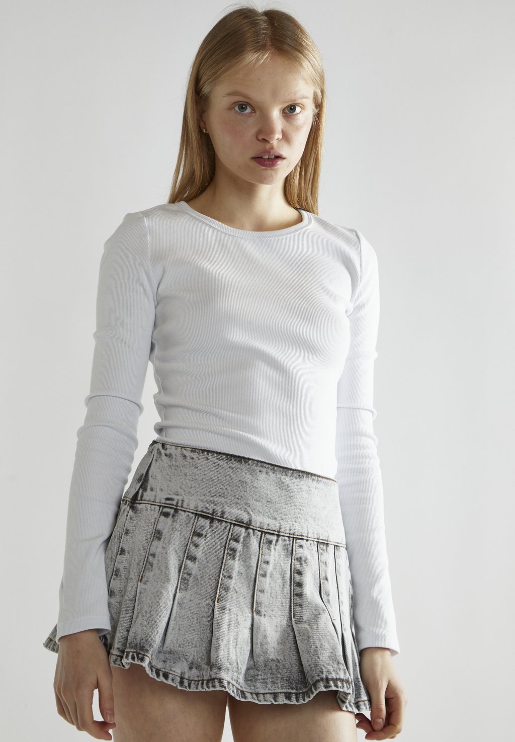 

Джинсовая юбка A-line skirt Glamorous, цвет Bleach Acid Black