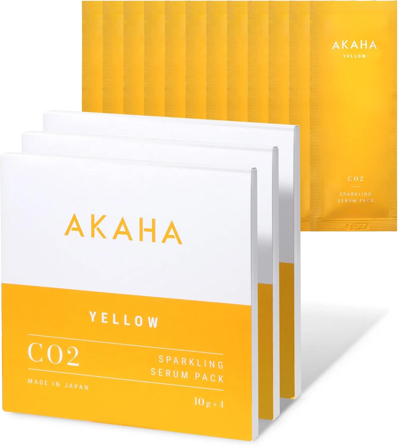 Набор Akaha — Карбонатная маска-гель с витамином C, набор 3 шт, 10 г