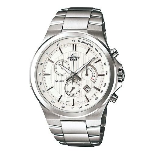 

Часы CASIO EDIFICE Stainless Steel Strap Mens White Analog, белый