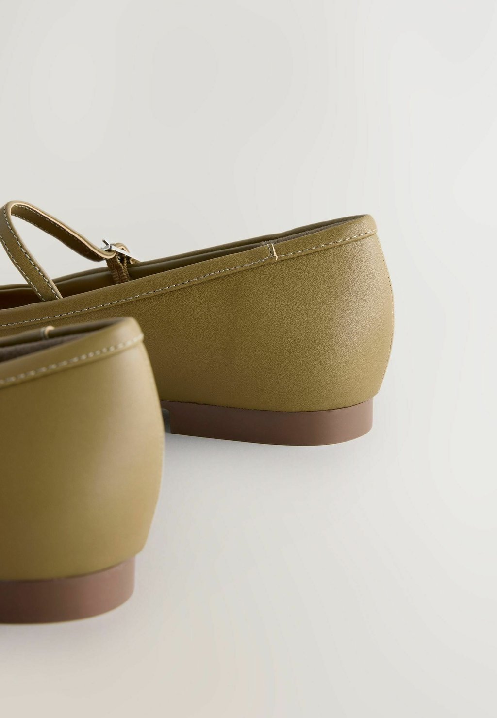 Балетки с ремешком на щиколотке FOREVER COMFORT SQUARE TOE Next, зеленый — фото 4