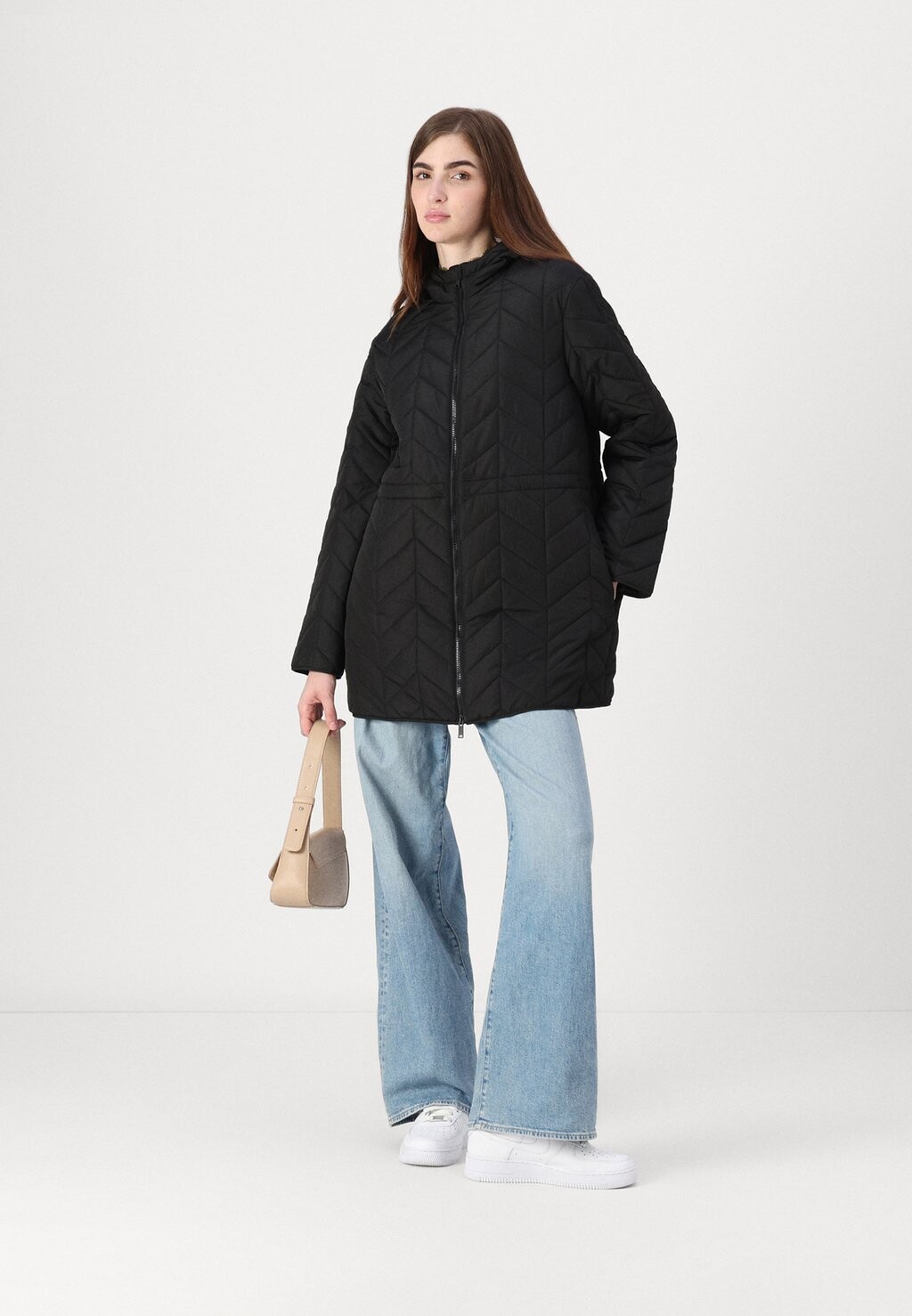 

Зимнее пальто PCJASMIN LONG JACKET Pieces, черный