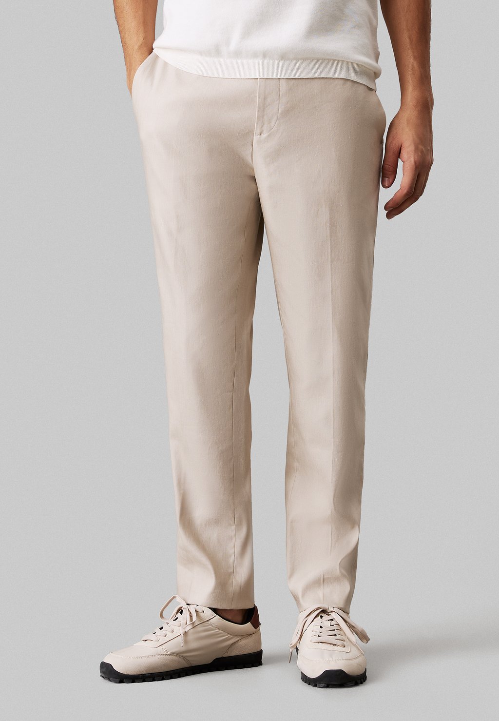 

Чиносы TAPERED Calvin Klein, бежевый