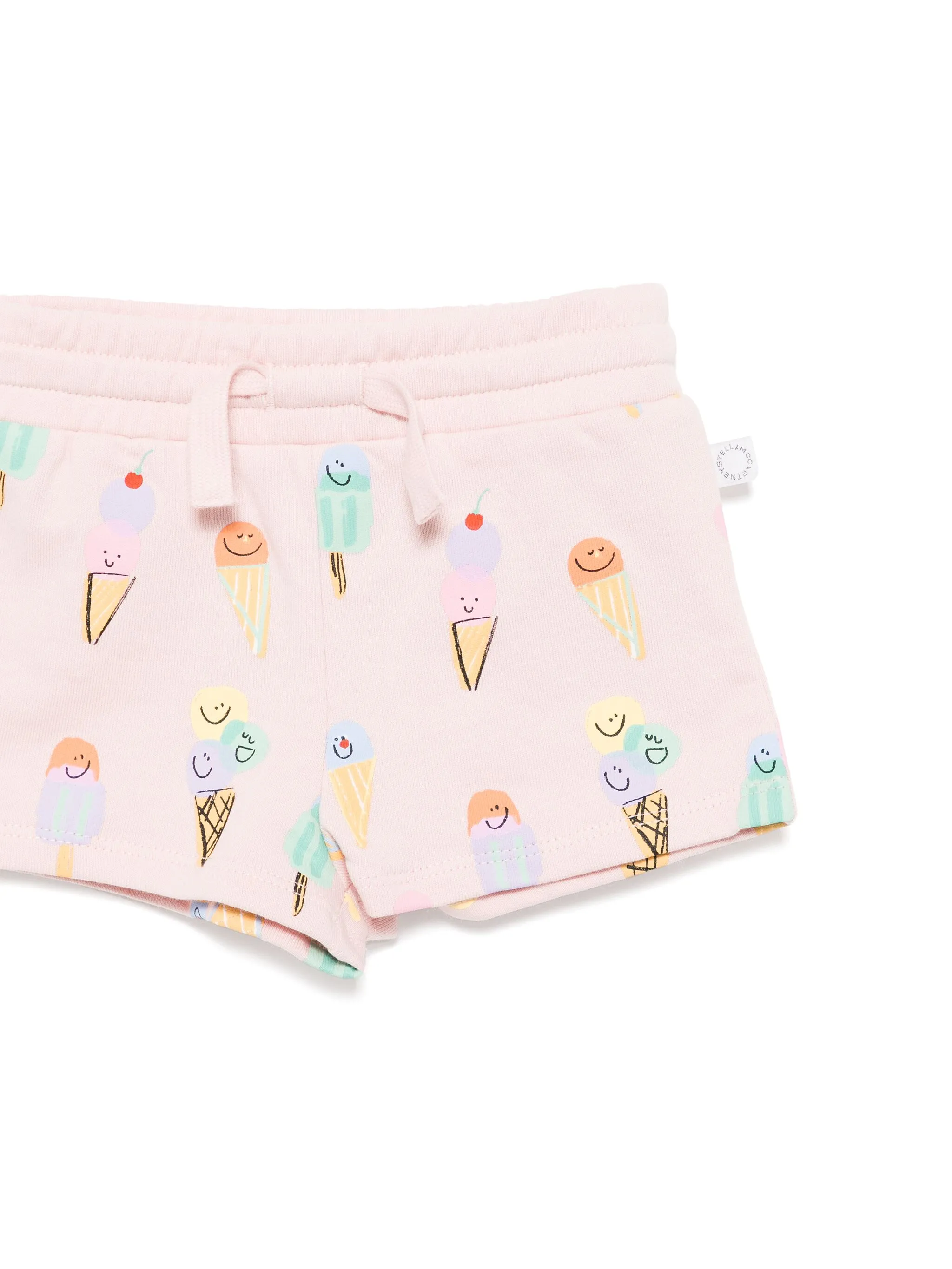 Комплект из топа и шортов с принтом Stella Mccartney Kids, розовый — фото 3