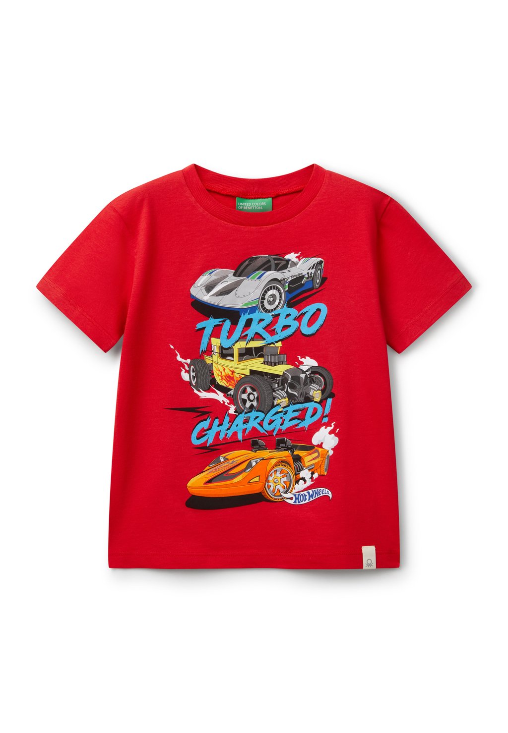 

Футболка с принтом HOT WHEELS United Colors of Benetton, красный