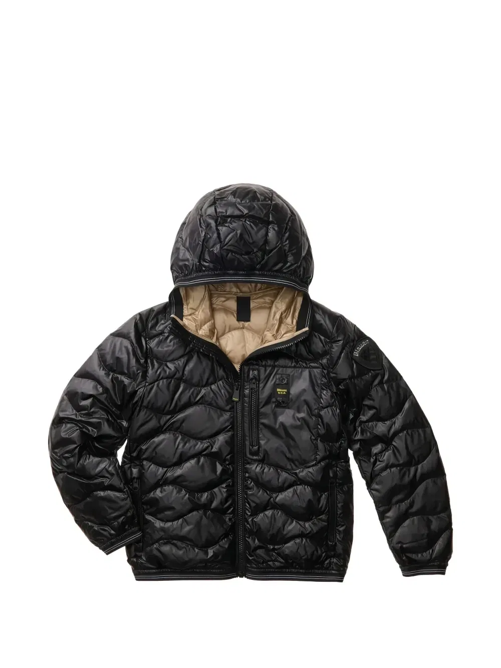 Пуховик с капюшоном Wave Blauer, черный