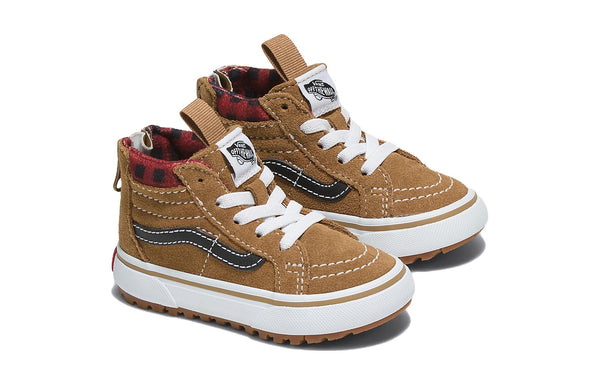 Кроссовки sk8-hi zip mte-1 'plaid brown black' Vans, коричневый — фото 2