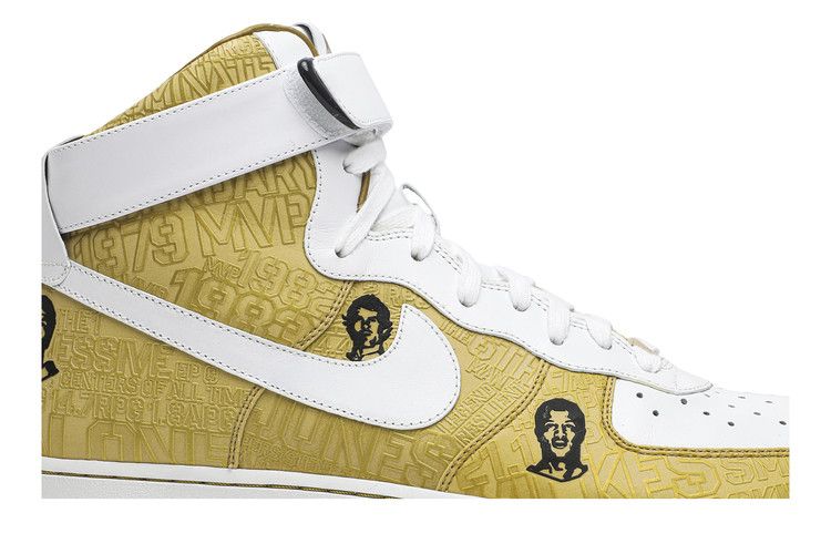 Кроссовки Nike Air Force 1 Lux Hi '07 'Players', золотой — фото 3