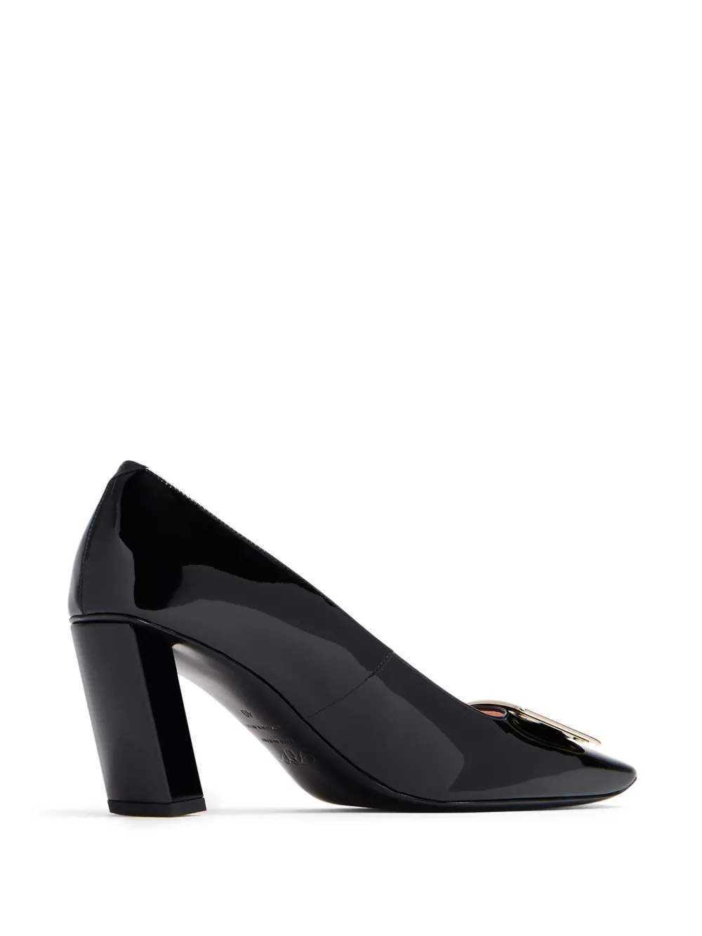 Туфли Belle 75 с квадратным носком Roger Vivier, черный — фото 3