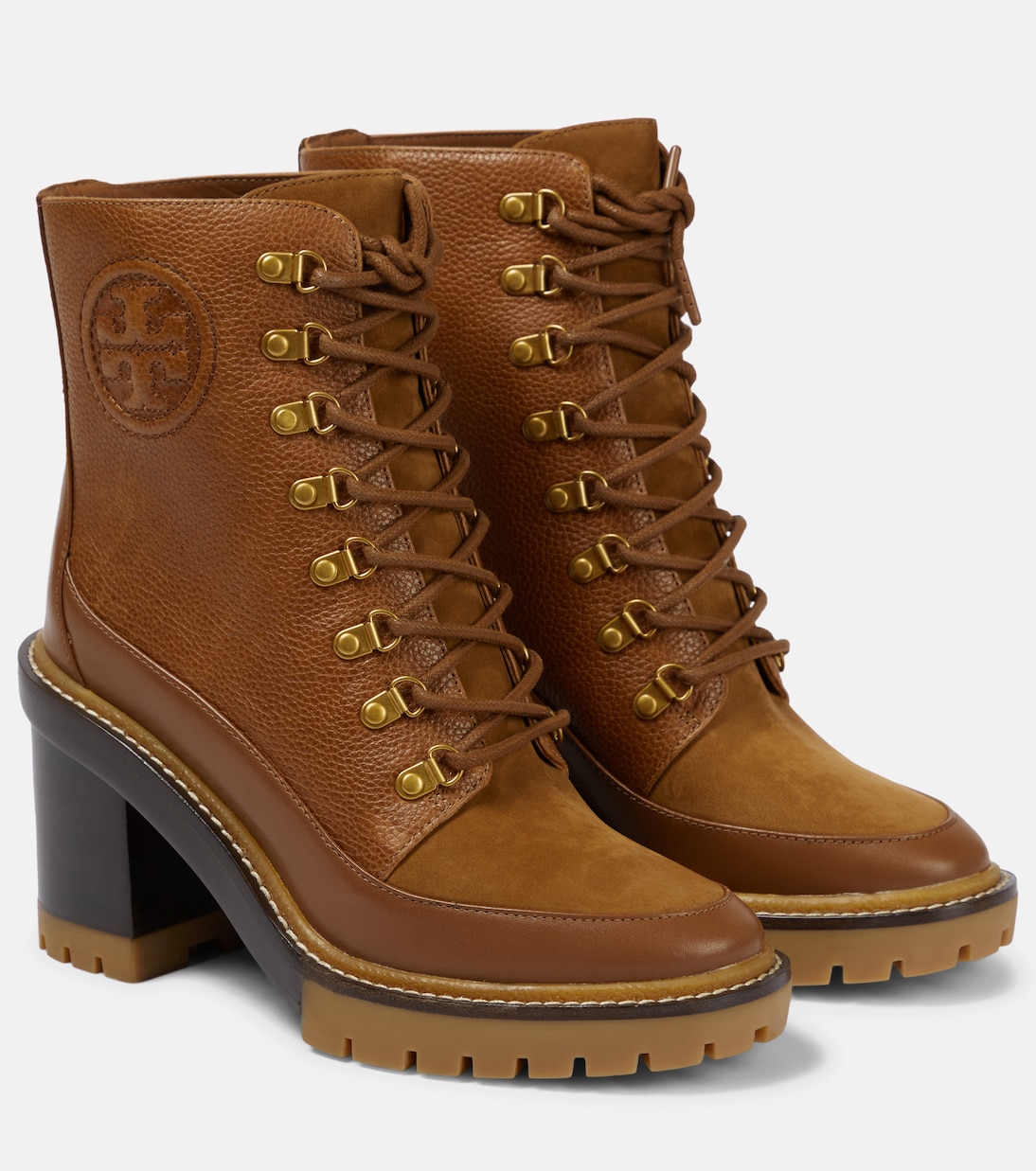 Кожаные ботильоны Tory Burch, Toasted Caramel