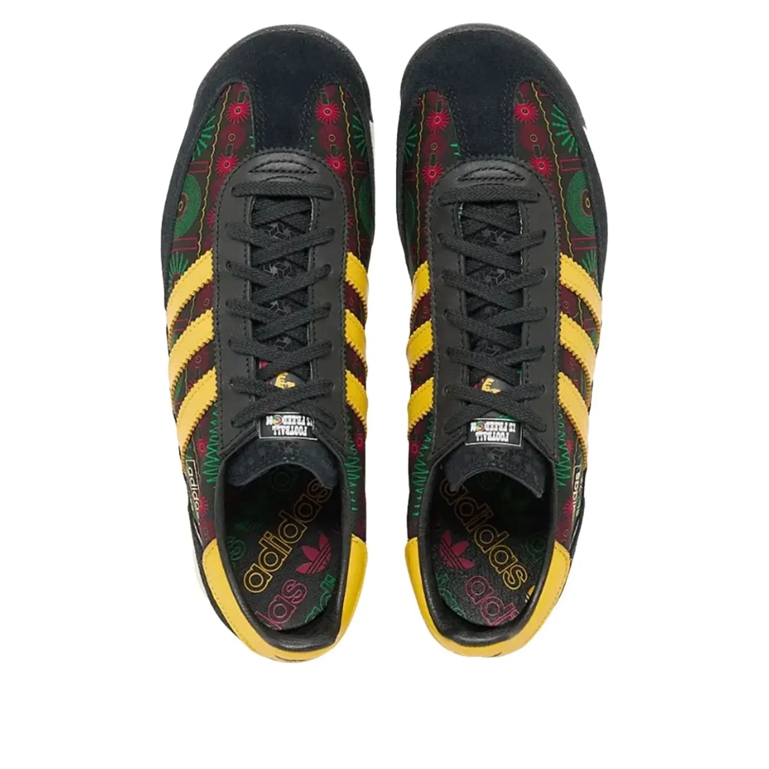Кроссовки Adidas x Bob Marley SL72 'Football Is Freedom' KJ4476, черный — фото 3