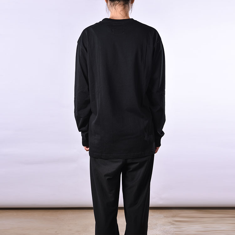Yohji Yamamoto Футболка Women's Black Crew Neck Moderate Straight Fit — фото 4