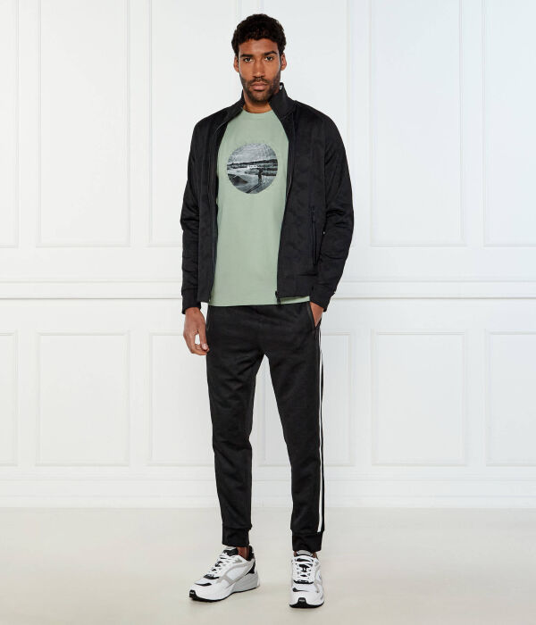 Футболка с графическим принтом Regular fit Boss Green, зеленый — фото 2
