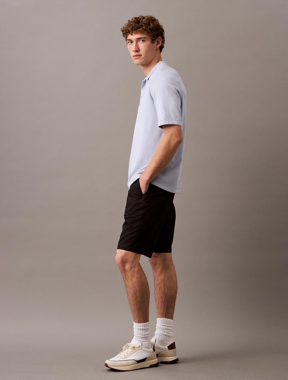 Мужские спортивные шорты Calvin Klein стретч длиной 9 дюймов, Black Beauty — фото 4