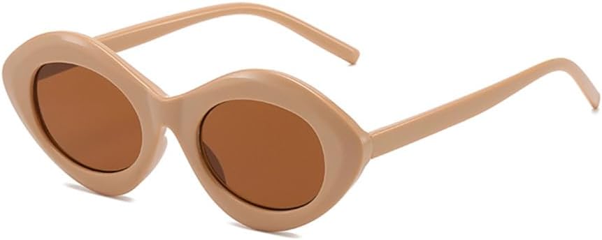 

Солнцезащитные очки для женщин, зеленые, коричневые, фиолетовые, женские, «кошачий глаз», солнцезащитные очки с защитой от УФ-излучения UV400, женские, декоративные LANGSER, Brown