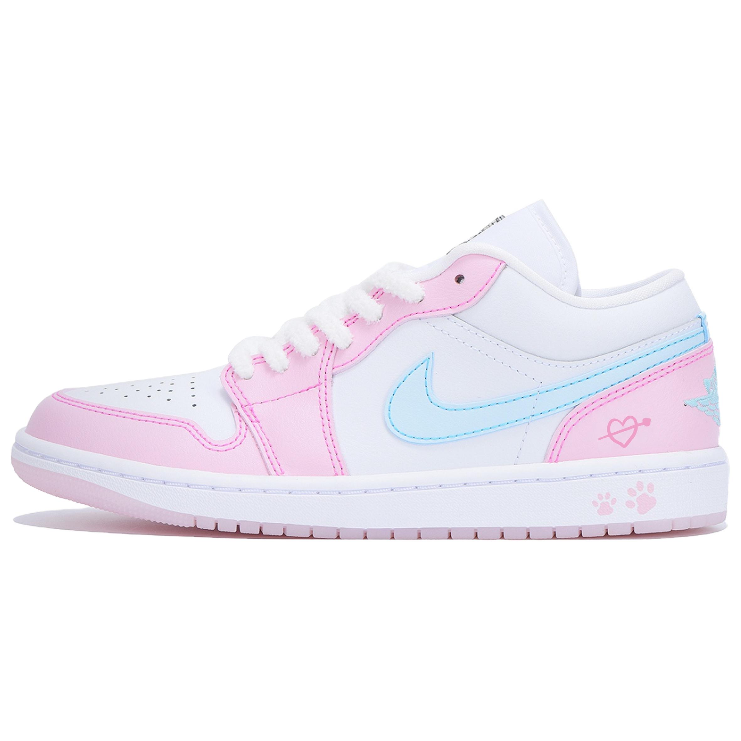 

Jordan Кроссовки Air 1 Abrasion Resistant Low top Vintage Basketball Shoes Unisex Pink